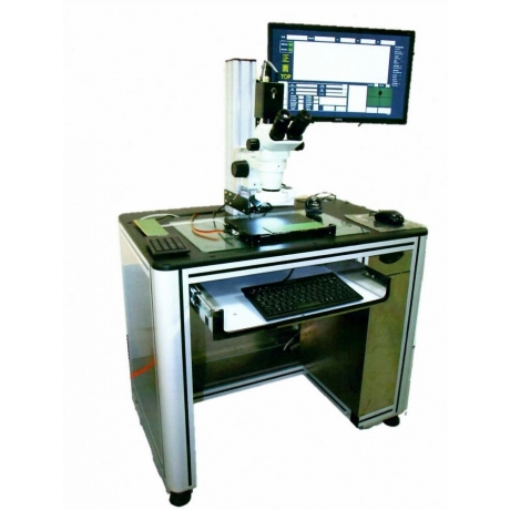 IC carrier board microscope coordinate tracking system